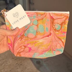 Pink and Blue Cosmetic Bag